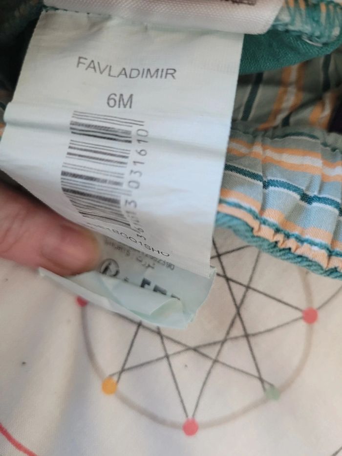 Ensemble t-shirt body + short 6 mois - photo numéro 17