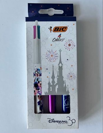 Set 3 stylos BIC 30e anniversaire Disneyland Paris