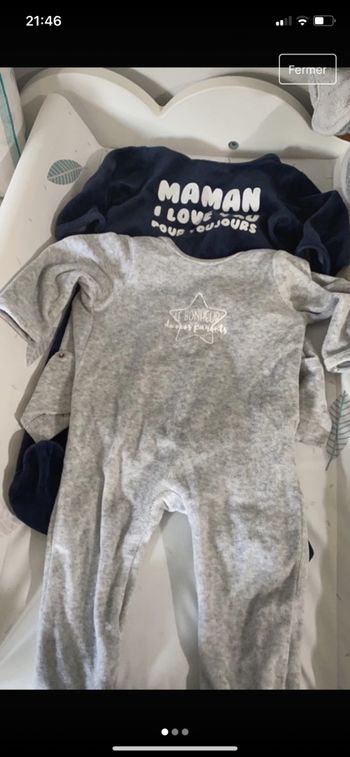 Pyjama hiver 6 mois 67 cm