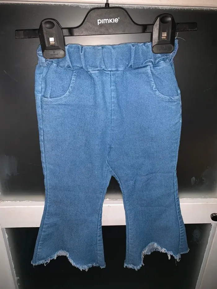 Pantalon 2 ans évasé enfant Pimkie effet jean délavé