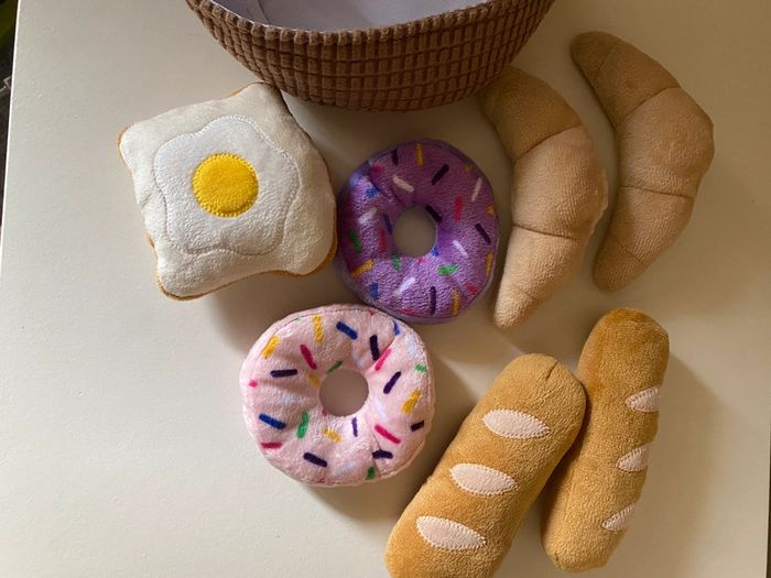 Dinette en peluche jouet d'imitation