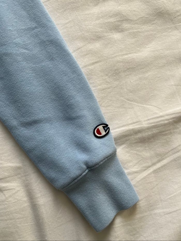 Veste à capuche champion bleu ciel - photo numéro 2