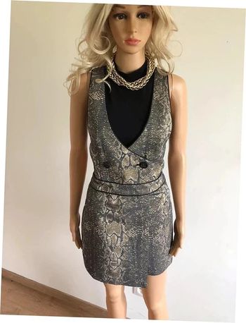 Combishort jacquard imprimé neuf sans manches Morgan taille 40 (valeur 79€) taille petit