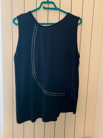 Haut Zara T 40 bleu marine
