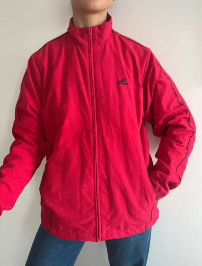 Doudoune Adidas sport vintage taille L (unisexe ) couleur rouge.