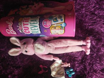 Barbie cutie reveal lapin avec tous accessoire veste réversible