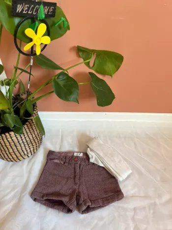 Short velour taille 3 ans