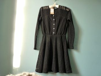 Robe Femme 34 XS le temps des cerises LTC noire neuve avec étiquette