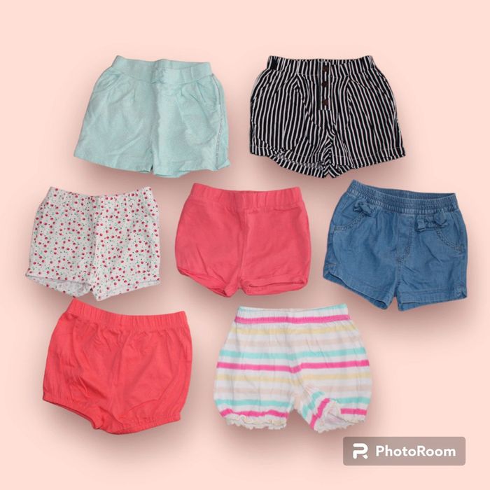 Lot de 7 shorts taille 12 mois - photo numéro 2