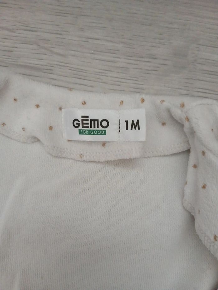 Pyjama velour ~ Gemo ~ 1mois - photo numéro 3