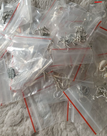💎Gros lot de 20 paires de boucles d'oreilles en Acier inoxydable argenté
