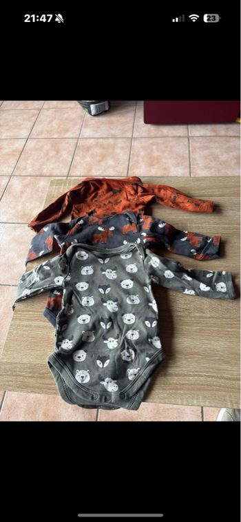 Lot de 3 bodies garçon 