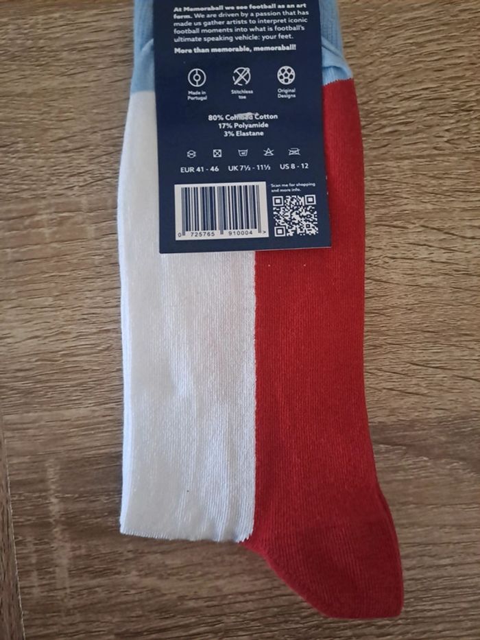 Paire de chaussettes memoraball diego maradona D10S neuves football 41/46 calzini uomo mano calcio - photo numéro 3