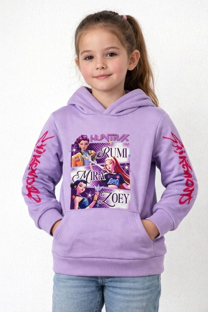Sweat fille Kpop violet 3 ans - photo numéro 2
