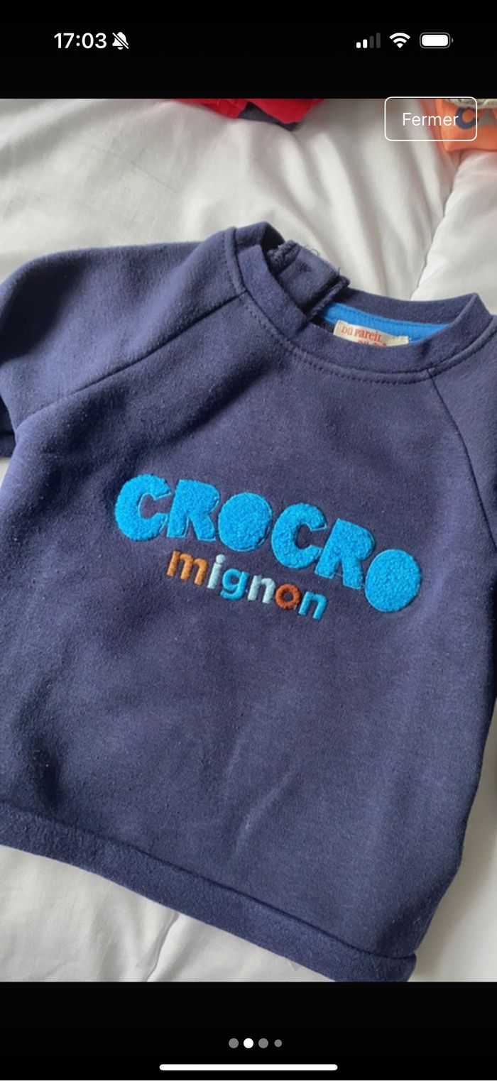 Sweat Bebe garçon du pareil au même - photo numéro 2
