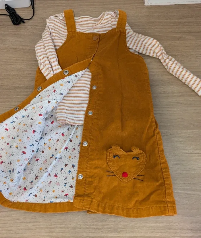 Robe velours avec sous pull - photo numéro 2