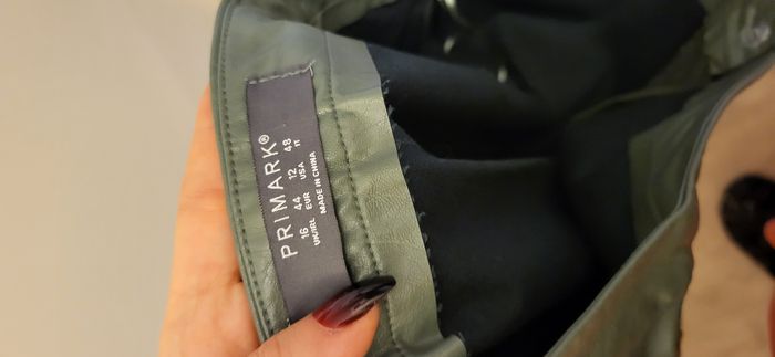 Jupe simili cuir verte bouteille - photo numéro 8