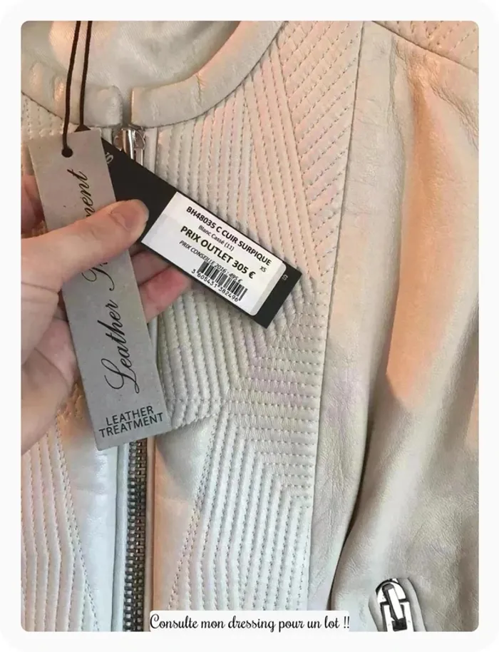 Veste cuir ikks avec étiquette - photo numéro 4