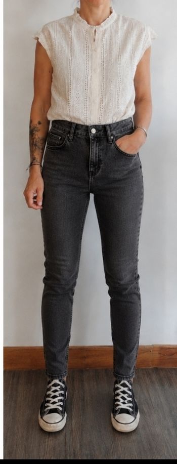 Jean slim gris taille 34 kiabi