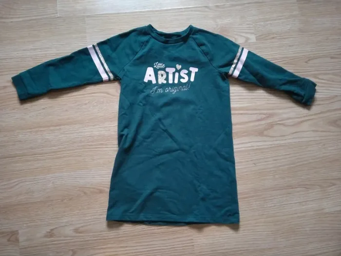 Robe pull. Manches longues. Verte. Vertbaudet.
Taille 5 ans - photo numéro 2