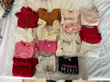 Lot t-shirt manches longues 3 mois