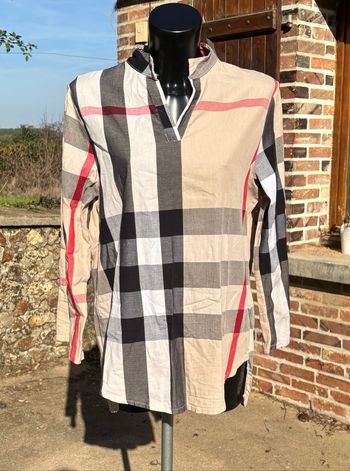 👚 Chemise à carreaux manches 3/4 – My Dress Room – T44 (XXL)