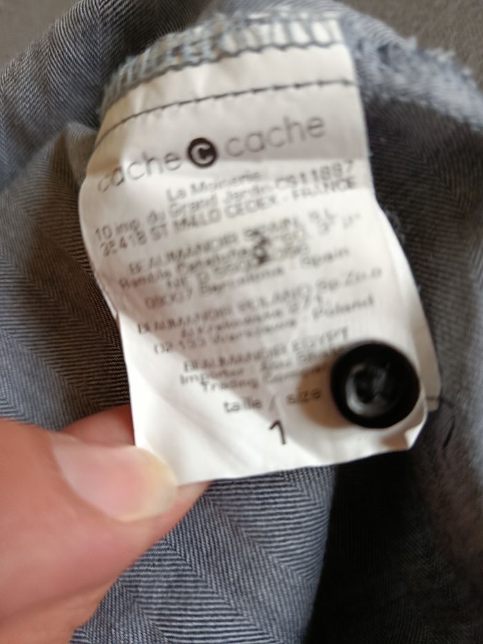 Chemise femme marque cache cache taille 1 - photo numéro 6