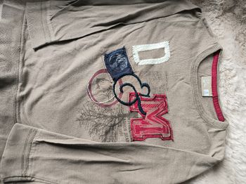 T-shirt beige garçon DPAM 5 ans très bon état