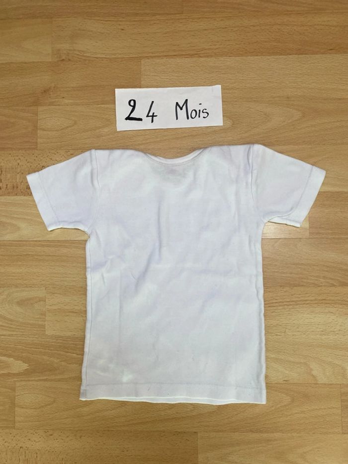Teeshirt manches courtes Mixte 24 mois TEX - photo numéro 3