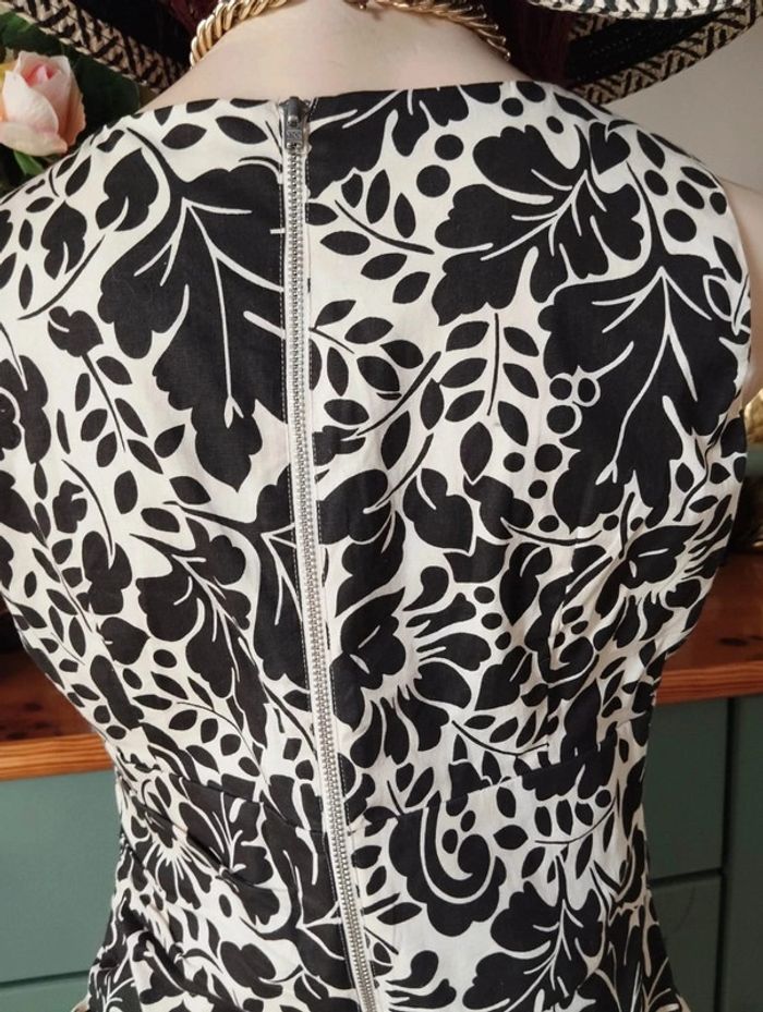 🌾Robe Noire & Crème Imprimé Floral Nougat London T36/38🌾 - photo numéro 8