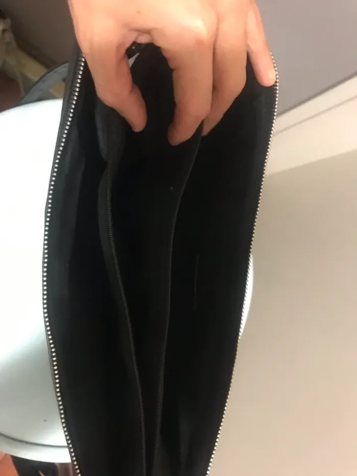 Sac à main noir cuir - photo numéro 3