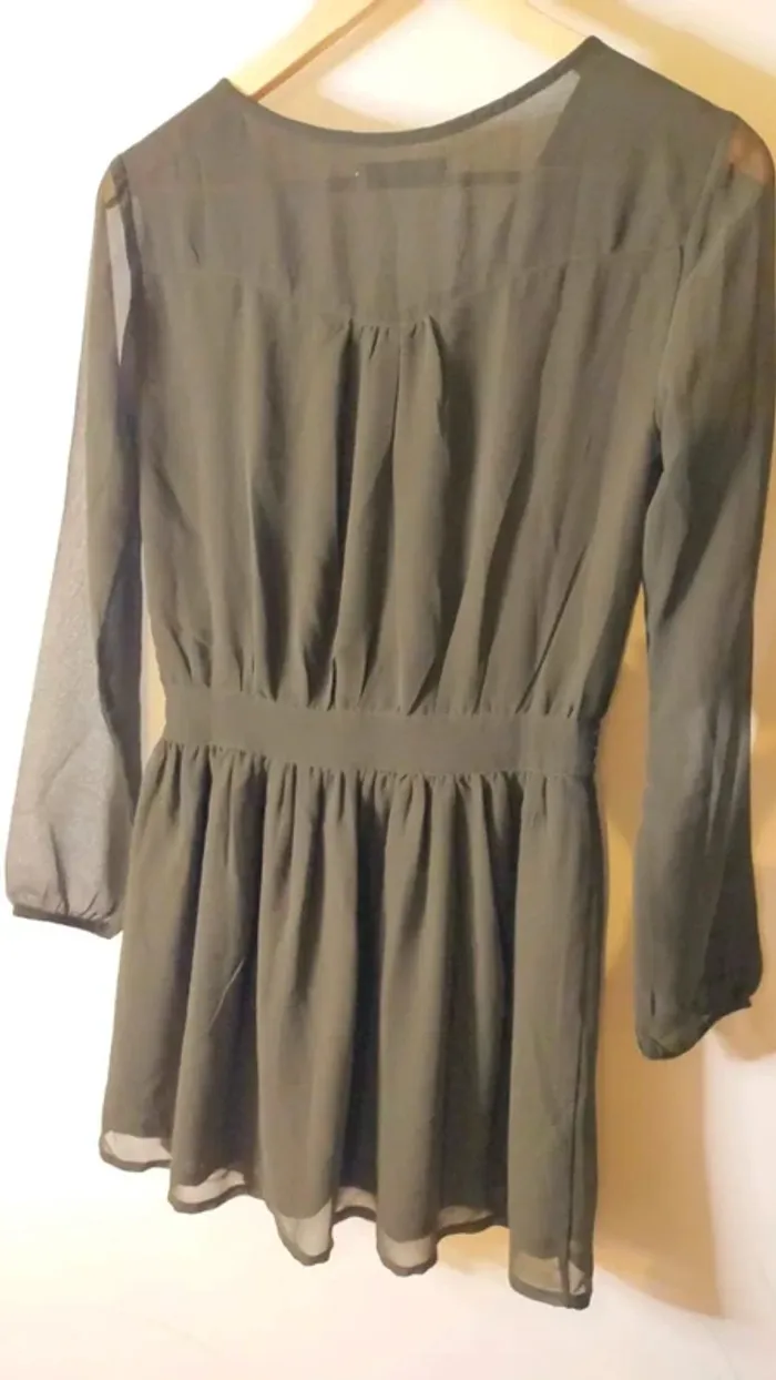 Robe kaki Springfield, Taille 36 - photo numéro 7