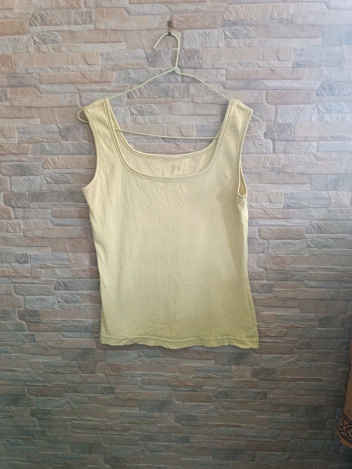 Débardeur vert anis 40