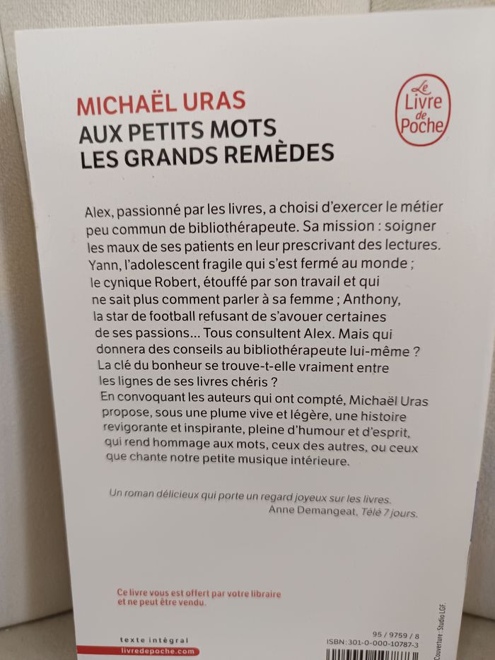 Roman " Aux petits mots les grands remèdes " - photo numéro 3