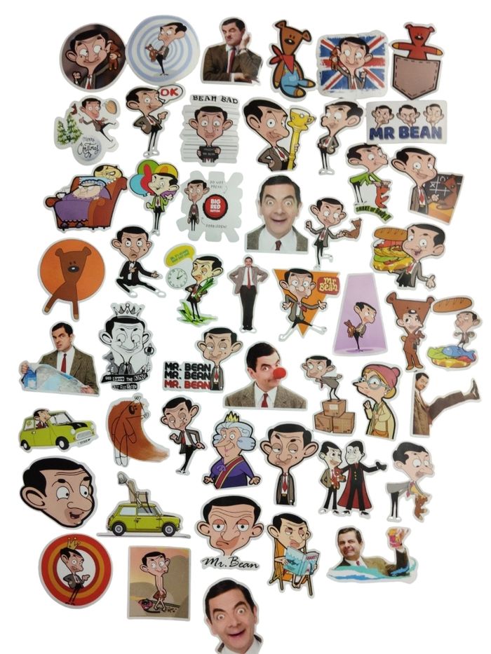 Set 50 stickers autocollants Mr Bean