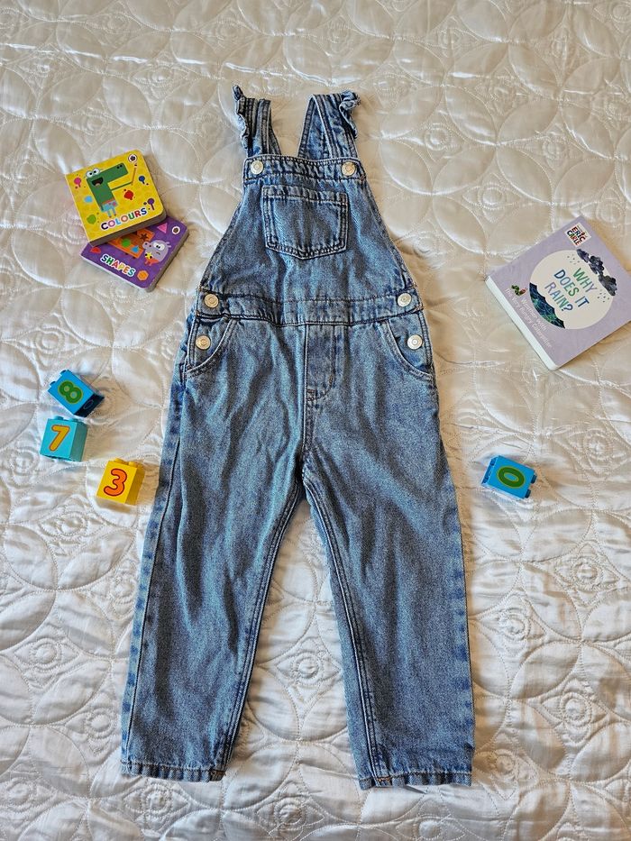 Salopette en jeans doublée