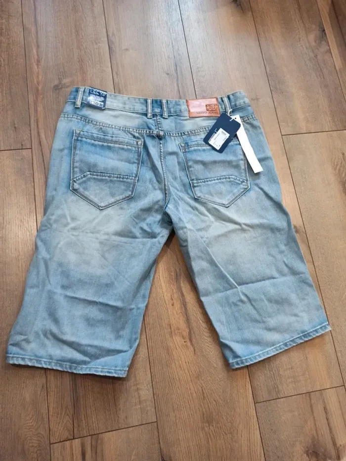 Bermuda troué homme jeans taille 38US - photo numéro 4