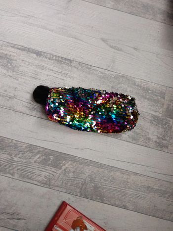 Trousse sequins multicolore