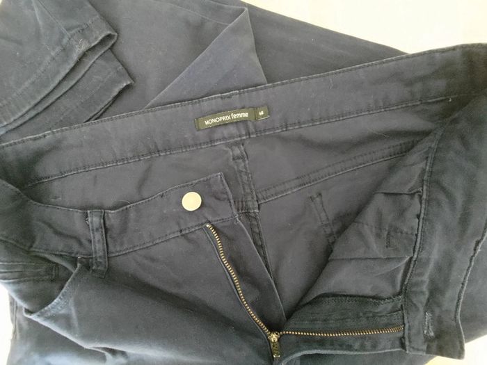 Monoprix pantalon marine 46 - photo numéro 5