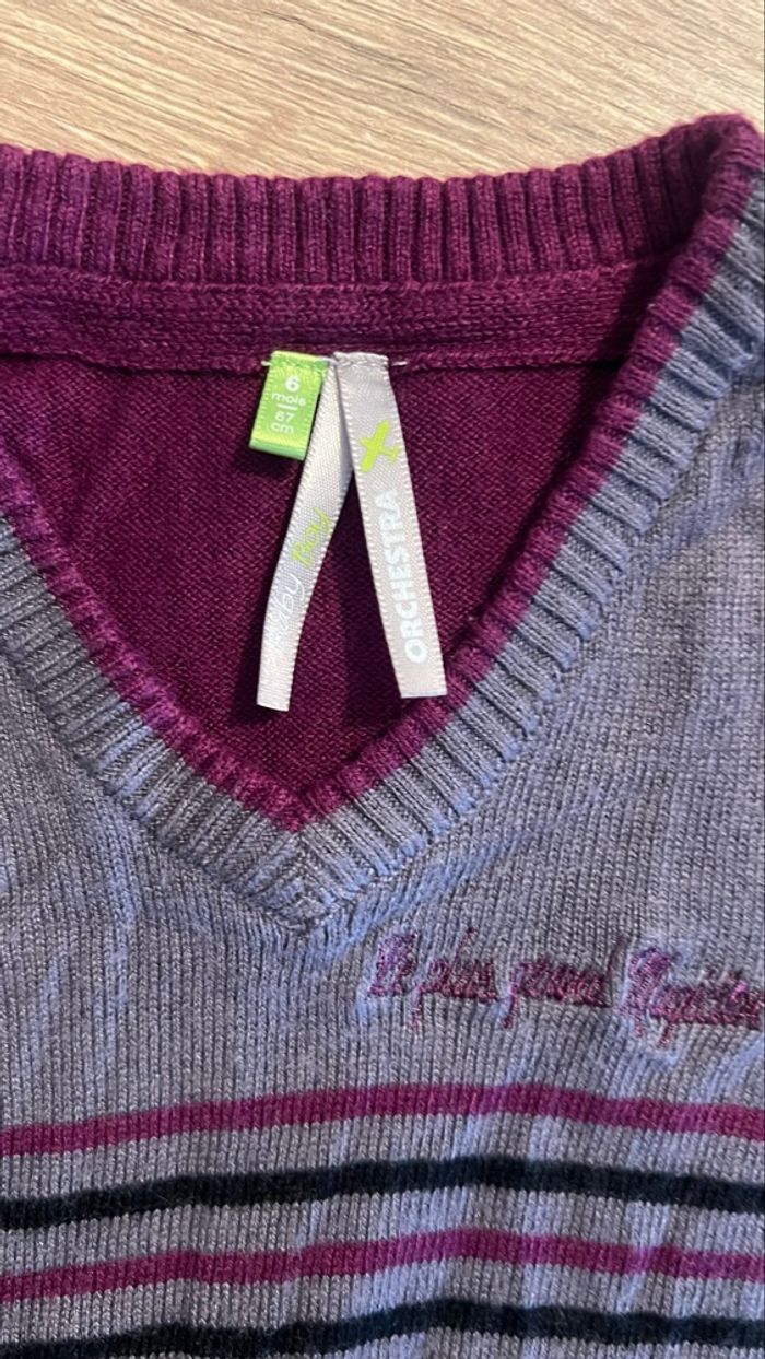 Pull col  V sans manches - photo numéro 2