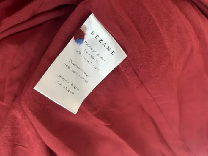 Sezane robe aurena rouge Imprimé Florale taille 34. - photo numéro 8