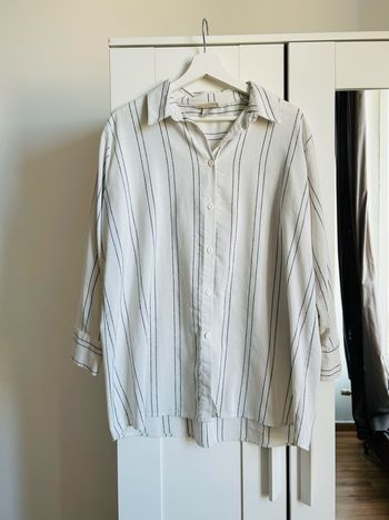 Chemise beige à rayures Ekru Taille M
