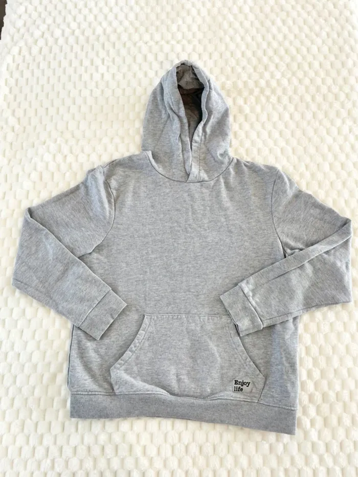 Sweat capuche gris