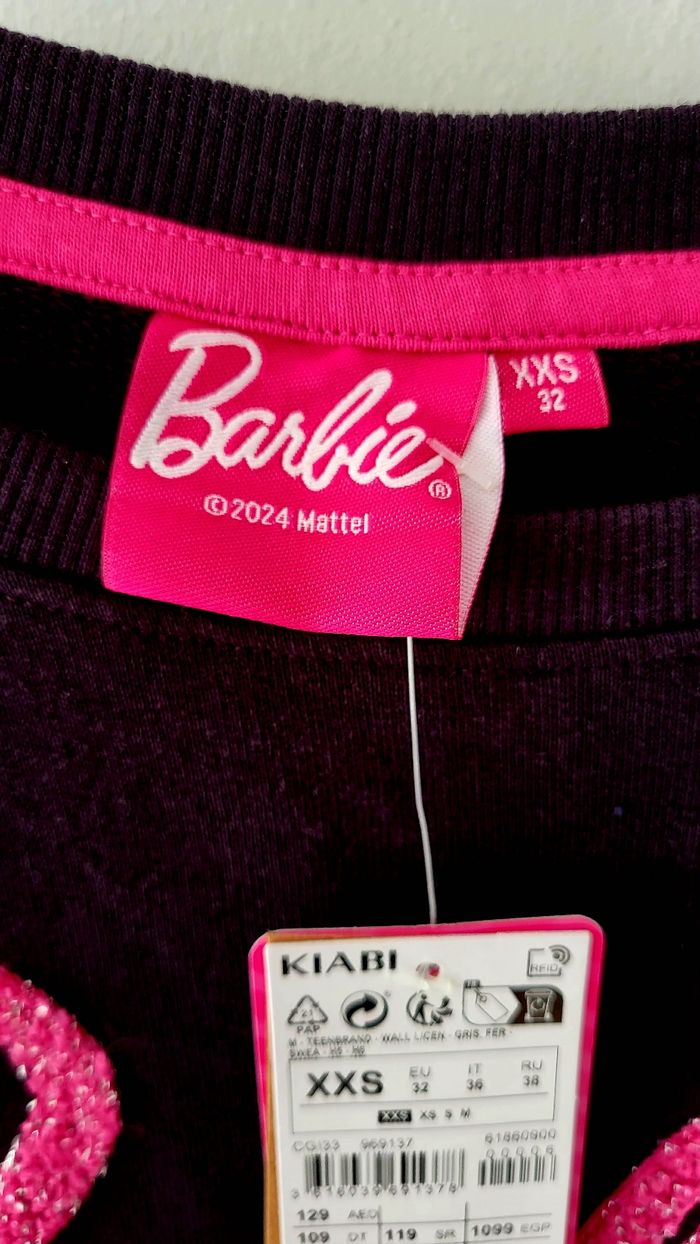 🟣 Sweat Barbie NEUF en XXS 🟣 - photo numéro 4