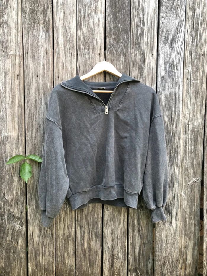 Pull col camionneur gris chiné Pimkie - photo numéro 2
