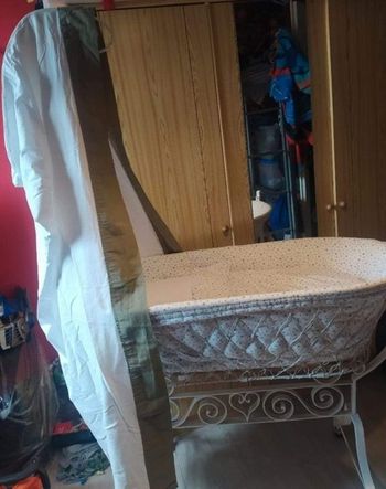 Berceau fer forgé bébé vintage