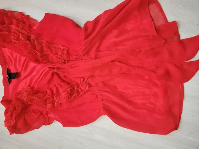 Blouse rouge h&m 34 - photo numéro 4
