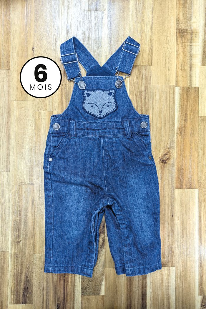 Salopette jeans doublé - Renard - Creeks 6 mois