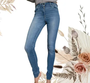 Jeans skinny taille haute bleu clair Levi's 721 25x32
