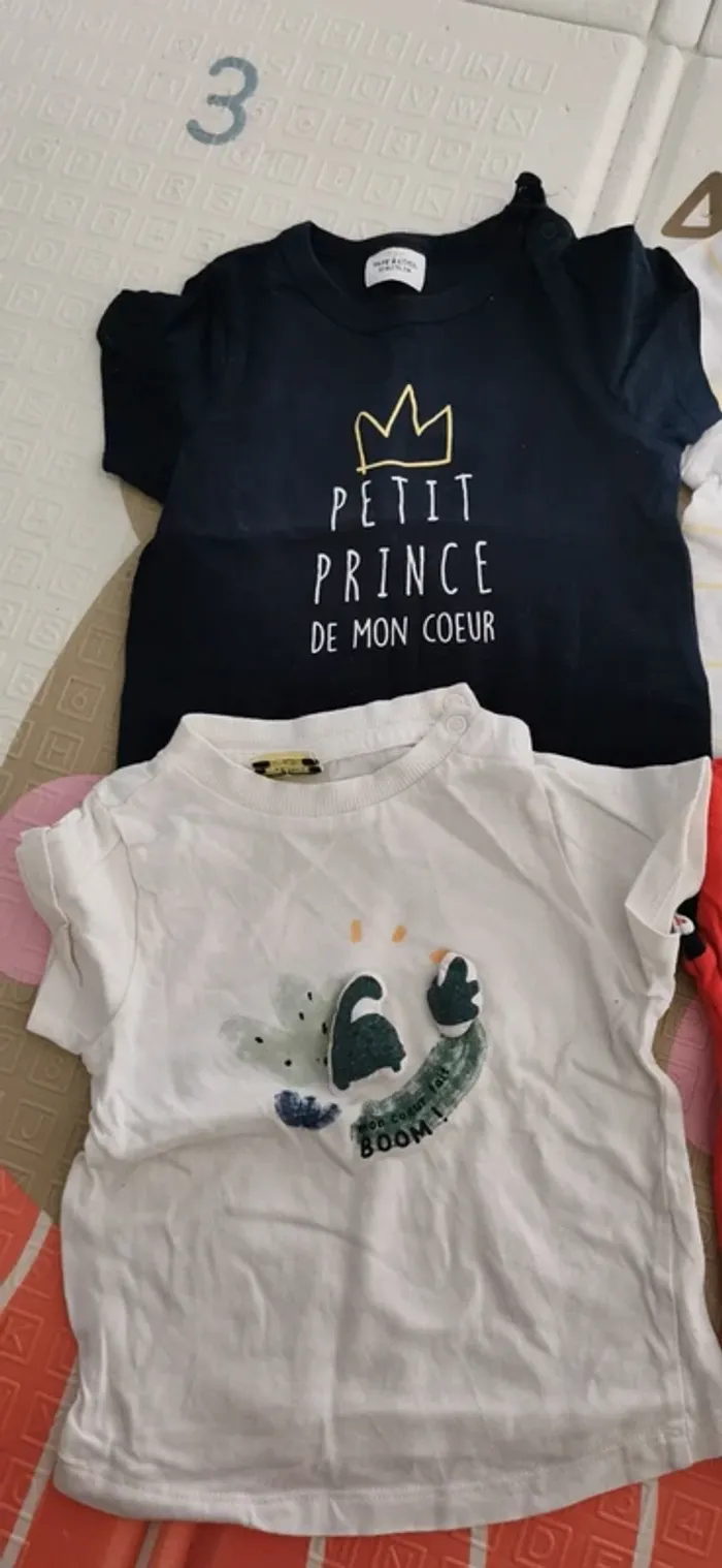 Lot 4 tee shirt 12 mois - photo numéro 3